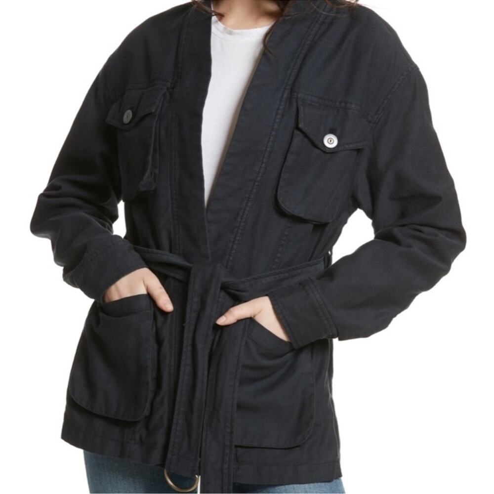 Free People In our Nature Belted Cargo Jacket BohoMinimalist Contemporary